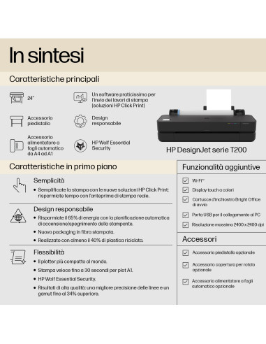 HP Designjet Stampante T230 24" edizione 2025