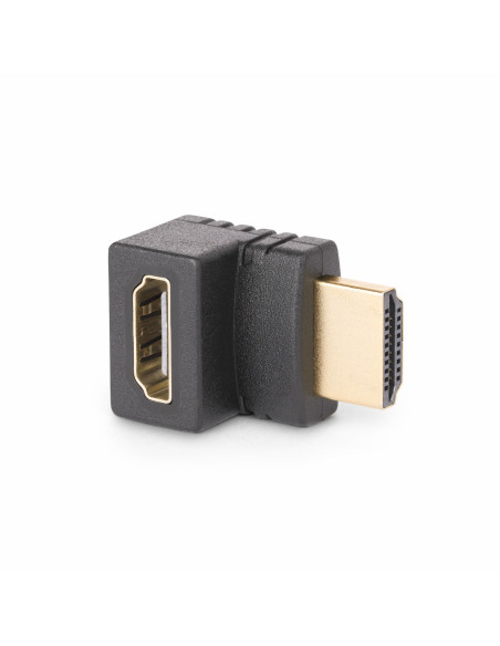 StarTech.com Adattatore HDMI 2.0 con angolo di 90 gradi verso l'alto, da maschio a femmina, salvaporta HDMI verticale angolato a