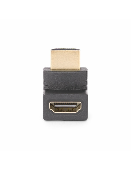 StarTech.com Adattatore HDMI 2.0 con angolo di 90 gradi verso l'alto, da maschio a femmina, salvaporta HDMI verticale angolato a