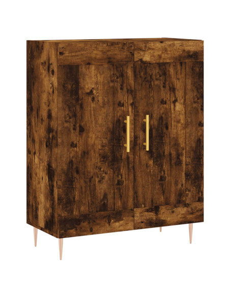 Credenza Rovere Fumo  69,5x34x180 cm in Legno Multistrato