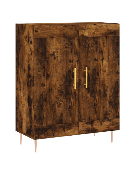 Credenza Rovere Fumo  69,5x34x180 cm in Legno Multistrato