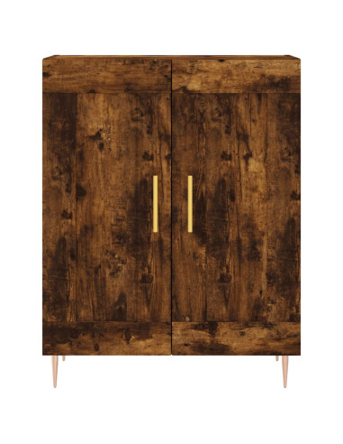 Credenza Rovere Fumo  69,5x34x180 cm in Legno Multistrato