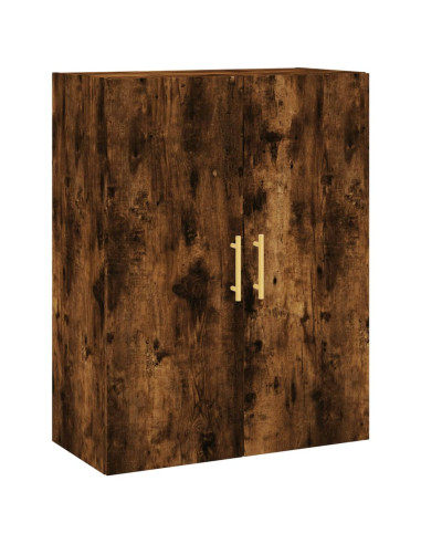 Credenza Rovere Fumo  69,5x34x180 cm in Legno Multistrato