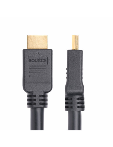 StarTech.com Cavo HDMI 2.0 attivo da 15m, CMP, con classificazione Plenum, cavo HDMI ad alta velocità, 4K 60Hz, HDR10/HDCP 2.2/