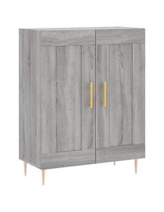 Credenza Grigio Sonoma 69,5x34x180 cm in Legno Multistrato 2