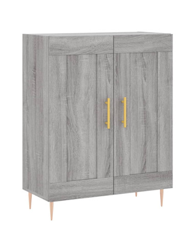 Credenza Grigio Sonoma 69,5x34x180 cm in Legno Multistrato