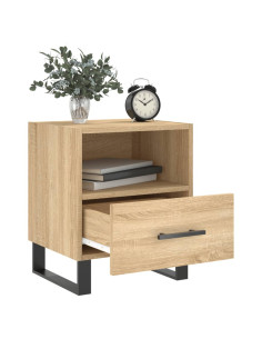 Comodino Rovere Sonoma 40x35x47,5 cm in Legno Multistrato