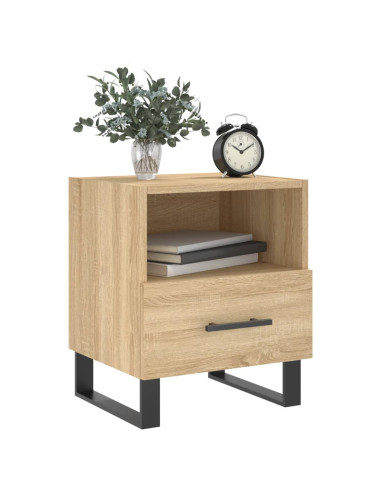 Comodino Rovere Sonoma 40x35x47,5 cm in Legno Multistrato