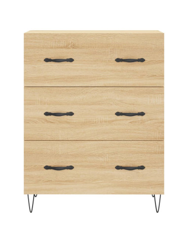 Credenza Rovere Sonoma 69,5x34x180 cm in Legno Multistrato
