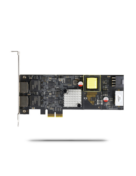 StarTech.com Scheda di Rete PoE NBASE-T a 2 Porte da 2,5 Gb, NIC Multi-Gigabit 802.3af/at PoE+, 2x Intel I225-V. Interfaccia LAN