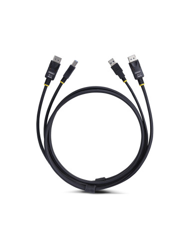StarTech.com Cavo KVM DisplayPort e USB 5Gbps da 3m, Cavo Combinato DP 1.2 4K 60Hz e USB-A 3.0 per Switch KVM