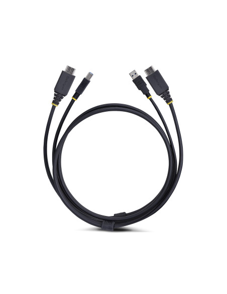 StarTech.com Cavo KVM HDMI e USB 5Gbps da 1,8m, Cavo Combinato HDMI 2.0 4K 60Hz e USB-A 3.0 per Switch KVM