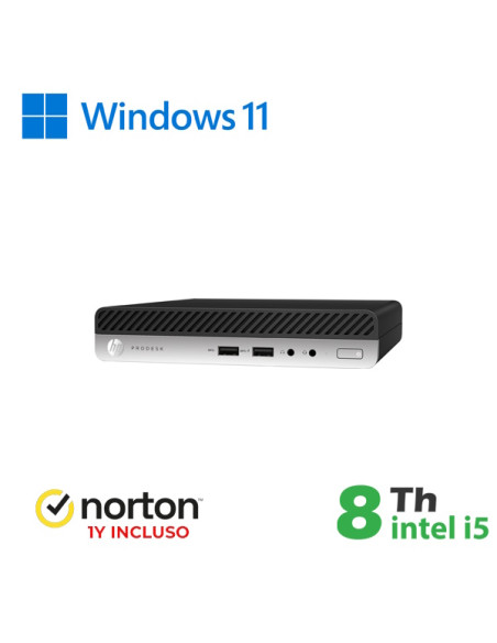 RINOVO HP ULTRA MINI PC DM REFURBISHED 400 G4 I5-8X00T SODDR4 16GB SSD 256GB W11P NO DVD GRADE A 1Y