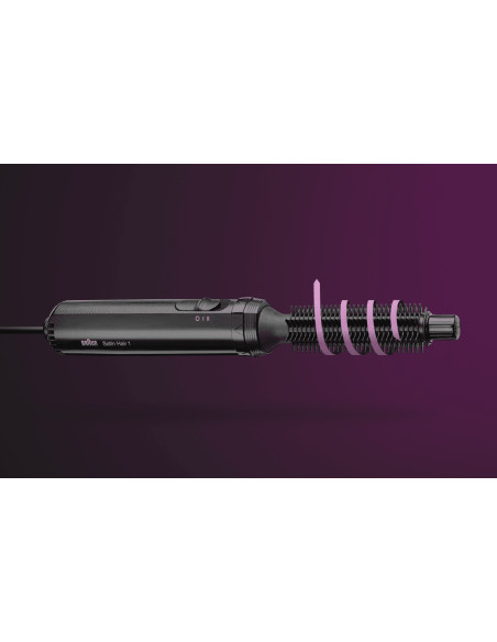 Braun Satin Hair 1 AS110 Spazzola ad aria calda Caldo Nero 200 W 2 m