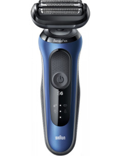 Braun Series 6 61-B1200s Rasoio Trimmer Nero, Blu