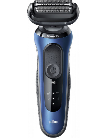 Braun Series 6 61-B1200s Rasoio Trimmer Nero, Blu