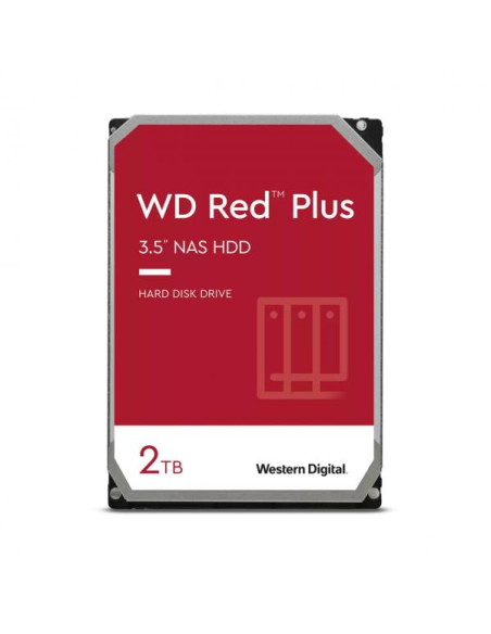 Western Digital Red Plus WD20EFPX, 3.5", 2 TB, 5400 Giri/min