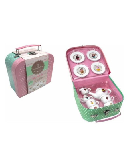 Playset cucina Ods 44022 MAISONELLE Set da The 13 pz Porcellana