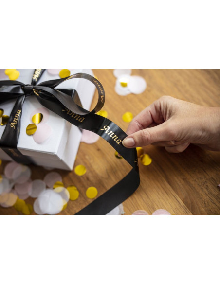Brother TZE-R354 nastro per etichettatrice Oro su nero