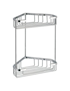 Porta oggetti box doccia Gedy 2481 13 AUGUSTUS Doppio Cromo