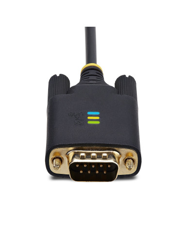 StarTech.com Cavo da USB a seriale da 3 m, ritenzione COM, viti/dadi intercambiabili, adattatore USB-A a DB9 RS232, IC FTDI, pro