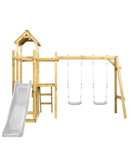 Torre da Gioco 285x120x226,5 cm in Legno di Pino Impregnato