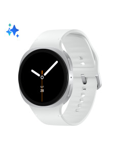 Samsung Galaxy Watch8 (Silver, BT, 40mm), Smartwatch Galaxy AI, allenatore personale, design resistente agli urti, processore 3n