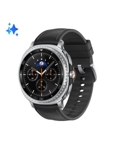 Samsung Galaxy Watch8 Classic (Black, BT, 46mm) Smartwatch Galaxy AI, design resistente agli urti, lunetta girevole, processore 