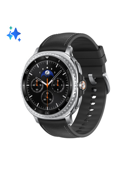 Samsung Galaxy Watch8 Classic (Black, BT, 46mm) Smartwatch Galaxy AI, design resistente agli urti, lunetta girevole, processore 