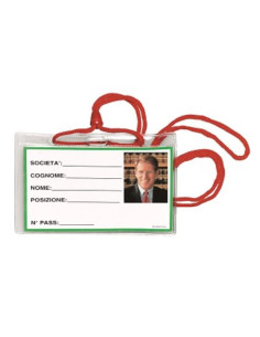 CF100 PORTABADGE CON CORDONE
