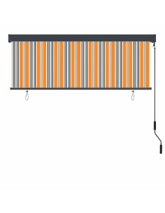 Tenda a Rullo Esterna Rigato Giallo e blu 180 x 250 cm Tessuto