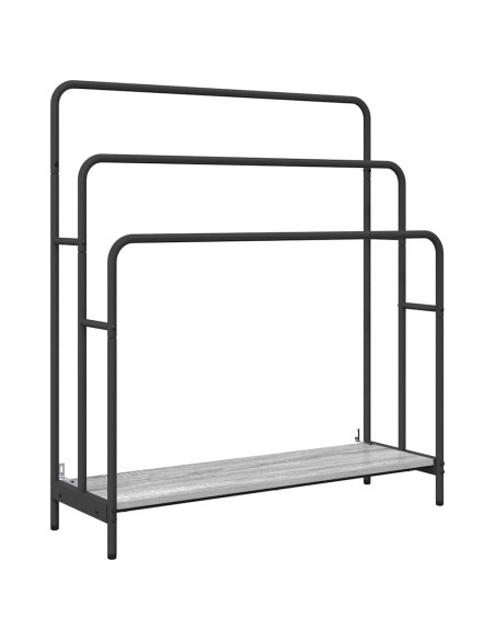 Appendiabiti Grigio sonoma 90 x 30 x 100.5 cm Legno multistrato