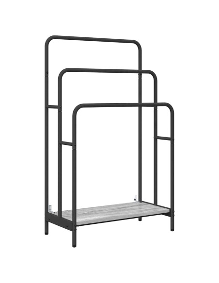 Appendiabiti Grigio sonoma 60 x 30 x 100.5 cm Legno multistrato