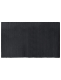 Tappeto Rettangolare Nero 60x100 cm in Bambù