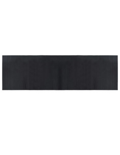 Tappeto Rettangolare Nero 60x200 cm in Bambù