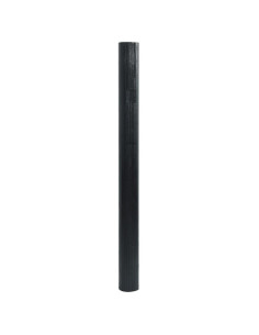 Tappeto Rettangolare Nero 60x200 cm in Bambù 2