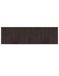Tappeto Rettangolare Marrone Scuro 60x200 cm in Bambù