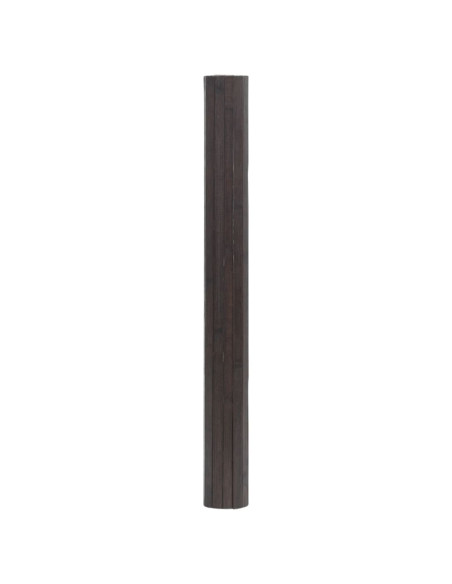 Tappeto Rettangolare Marrone Scuro 60x200 cm in Bambù