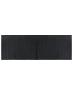Tappeto Rettangolare Nero 70x200 cm in Bambù
