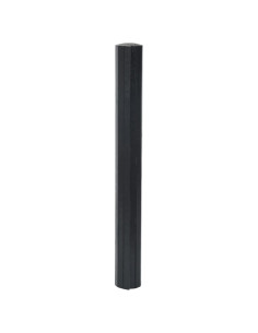 Tappeto Rettangolare Nero 70x200 cm in Bambù 2