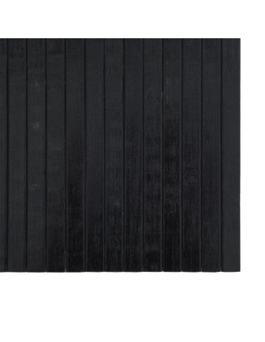 Tappeto Rettangolare Nero 70x200 cm in Bambù