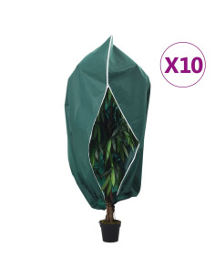 Coperture con Cerniera per Piante 10pz 70 g/m² 1,55x1,55 m