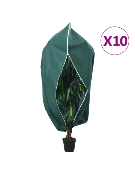 Coperture con Cerniera per Piante 10pz 70 g/m² 3,93x3 m