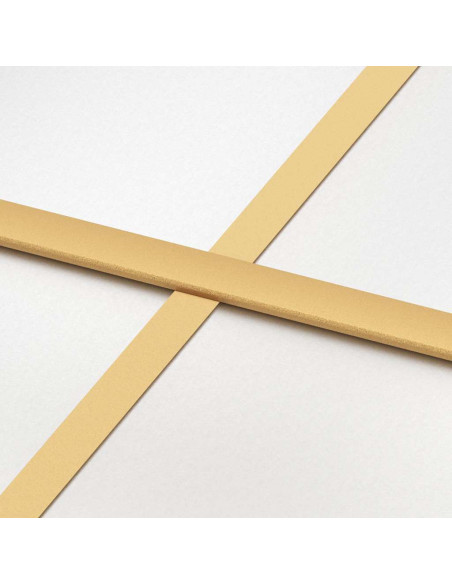 Porta Scorrevole Dorata 76x205 Vetro Smerigliato ESG Alluminio