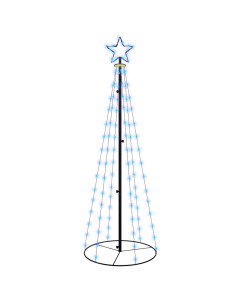 Albero di Natale a Cono Blu 108 LED 70x180 cm