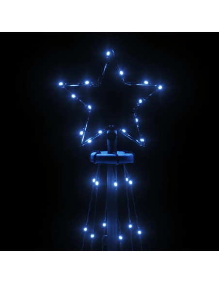 Albero di Natale a Cono Blu 108 LED 70x180 cm