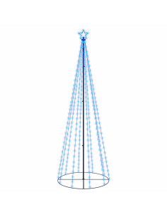 Albero di Natale a Cono Blu 310 LED 100x300 cm