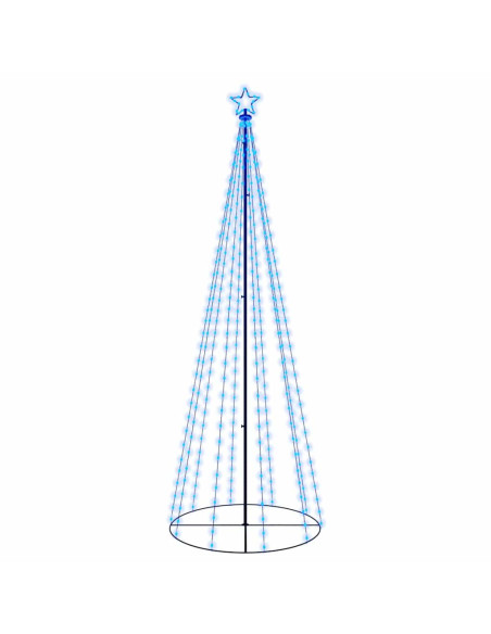 Albero di Natale a Cono Blu 310 LED 100x300 cm