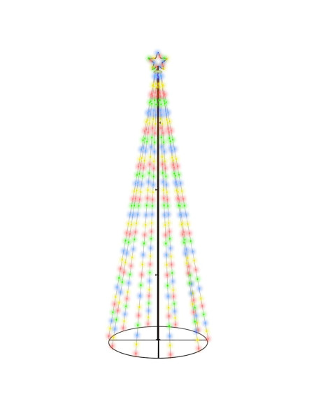 Albero di Natale a Cono Colorato 310 LED 100x300 cm