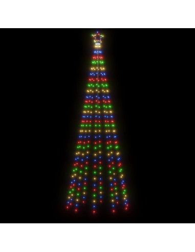 Albero di Natale a Cono Colorato 310 LED 100x300 cm
